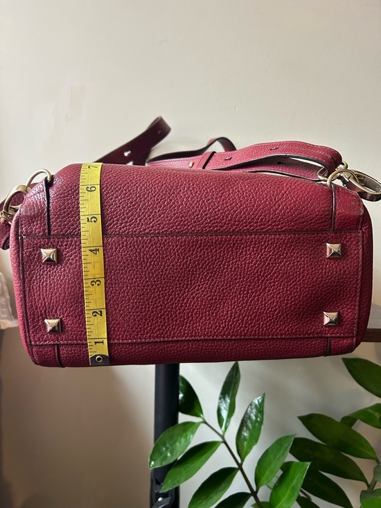 Henri Bendel Rivington Burgundy Leather Convertible Backpack / Purse - Picture 8 of 11